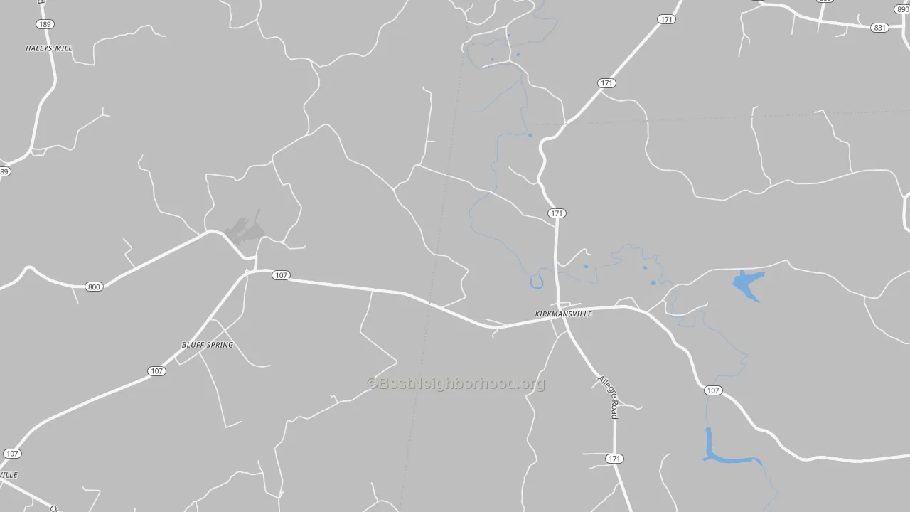 Transit Grade map of Kirkmansville, KY