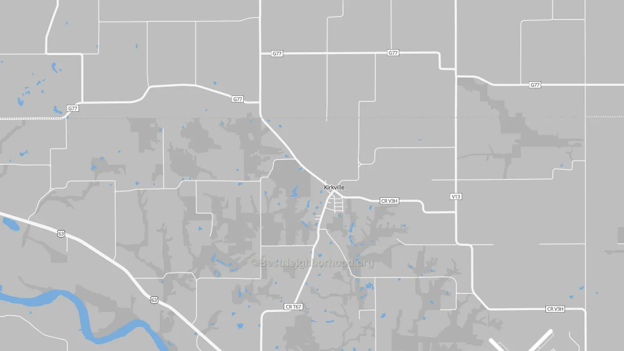 Transit Grade map of Kirkville, IA