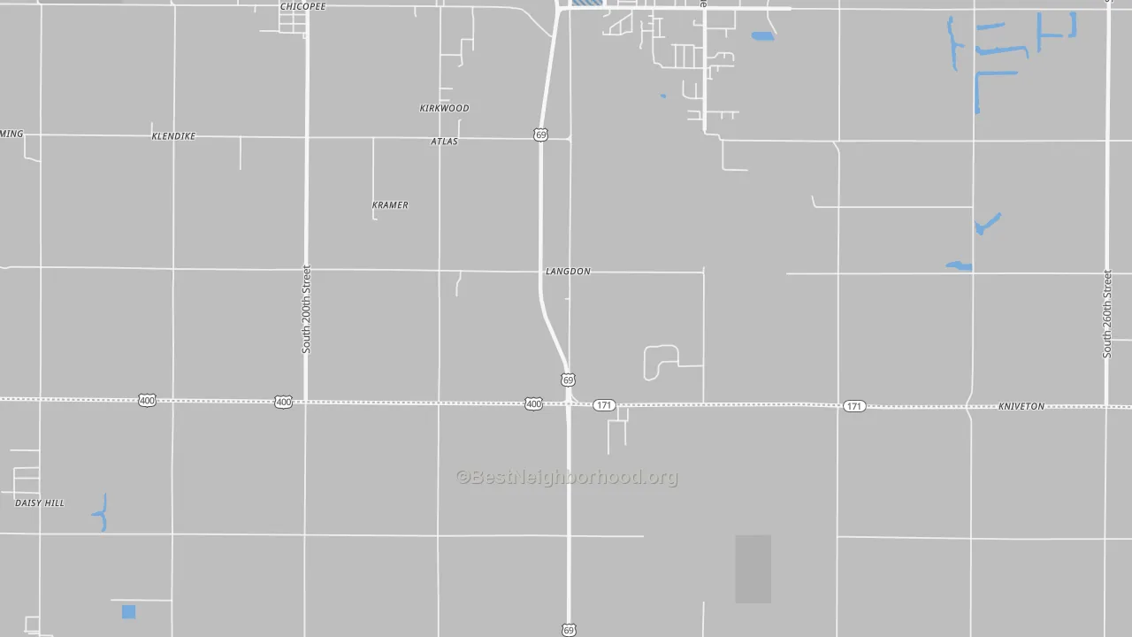 Transit Grade map of Kirkwood, KS