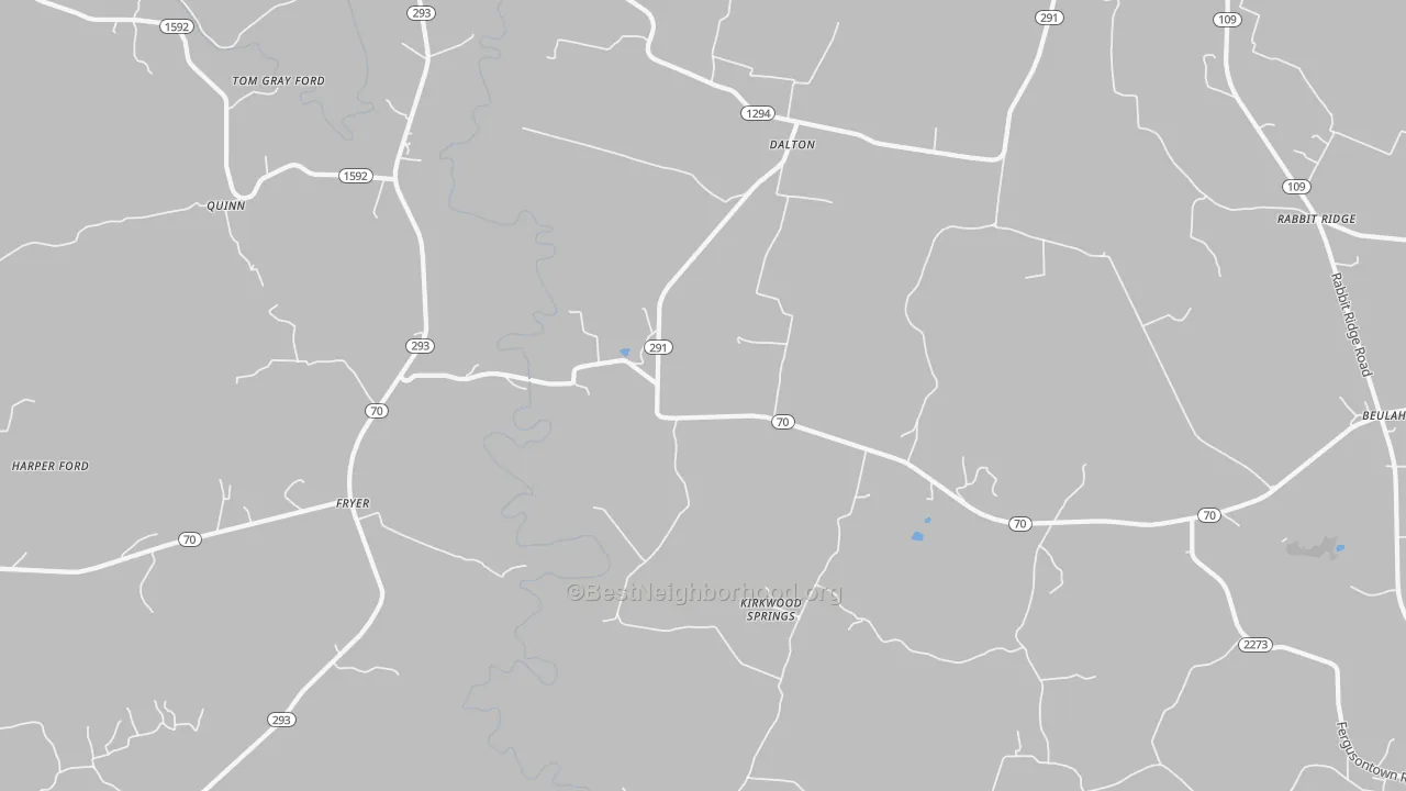 Transit Grade map of Kirkwood Springs, KY