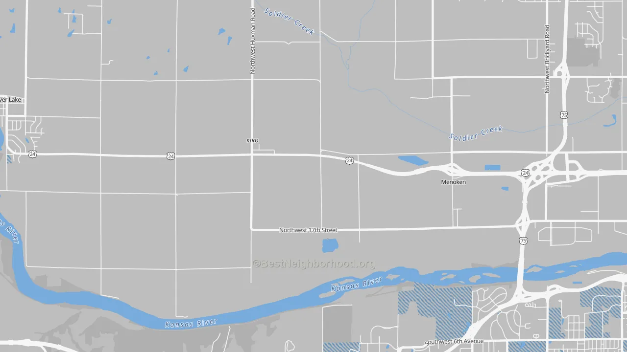 Transit Grade map of Kiro, KS