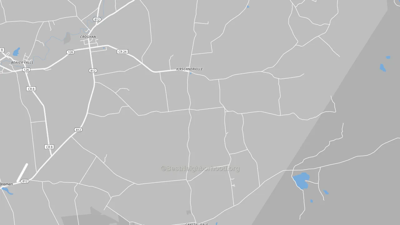 Transit Grade map of Kirschnerville, NY