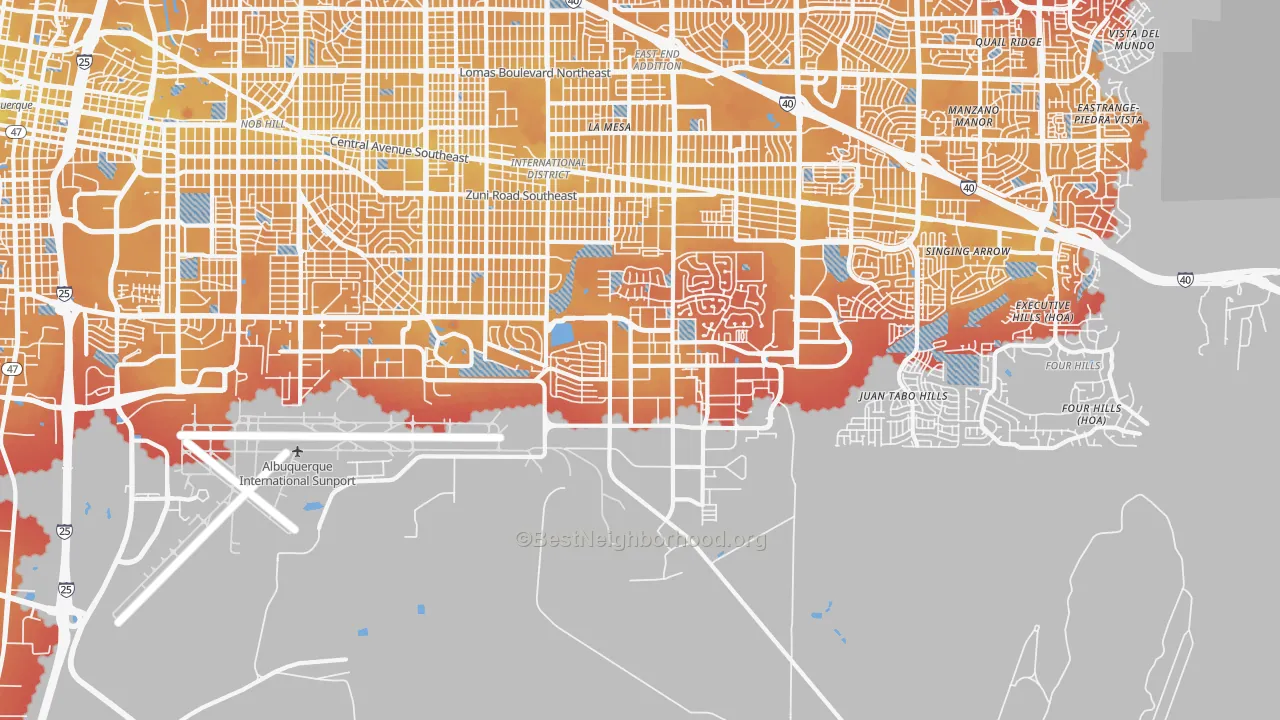 Transit Grade map of Kirtland Afb, NM