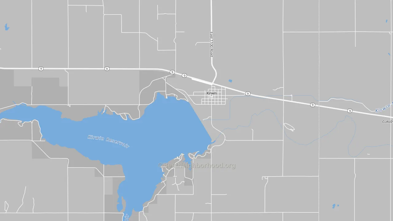 Transit Grade map of Kirwin, KS