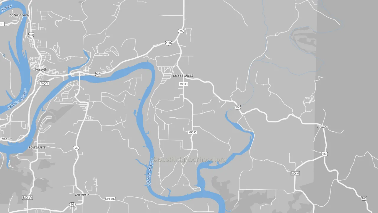 Transit Grade map of Kissee Mills, MO