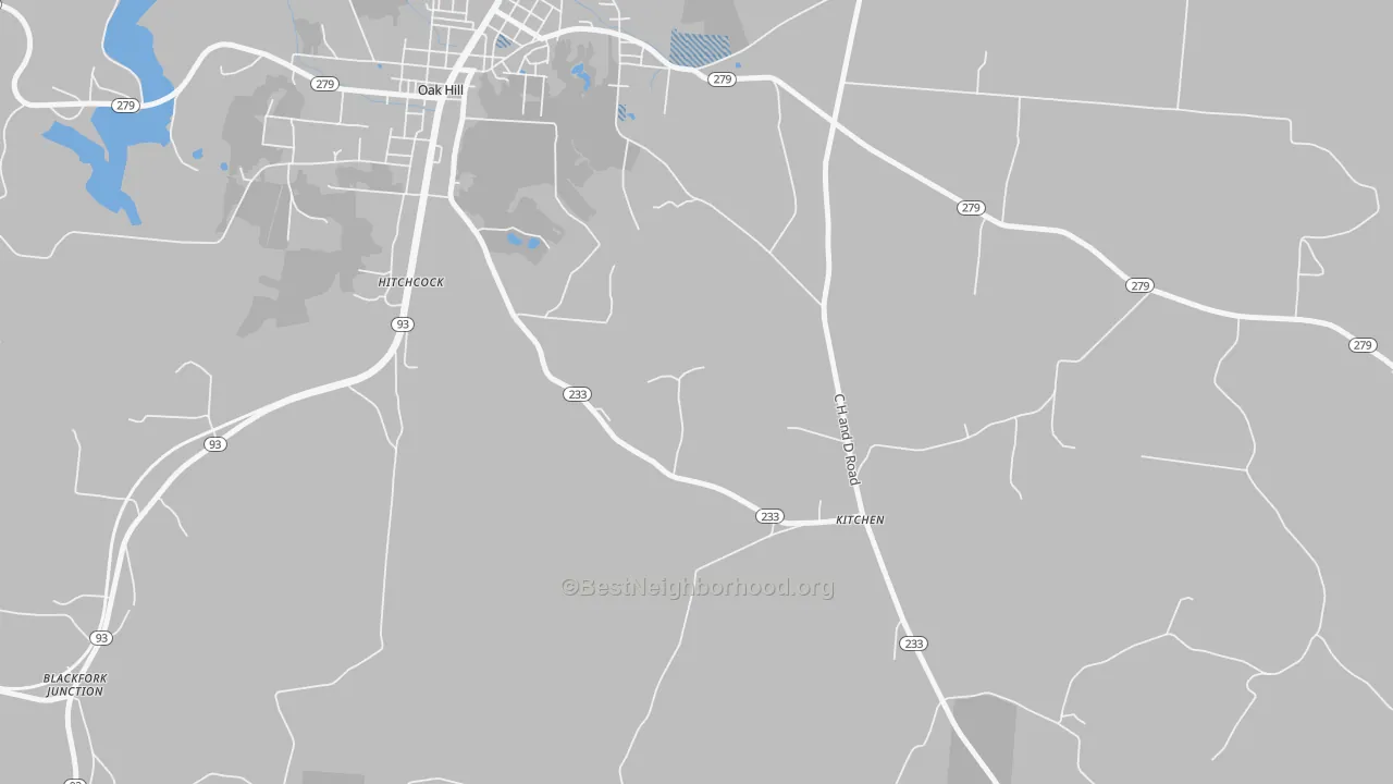 Transit Grade map of Kitchen, OH