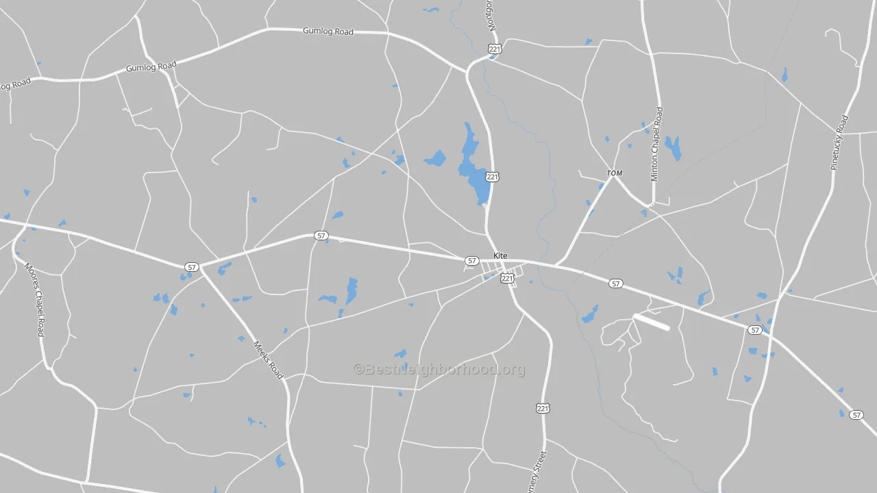 Transit Grade map of Kite, GA