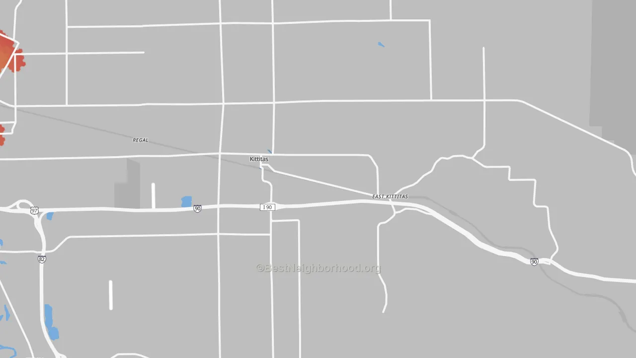 Transit Grade map of Kittitas, WA