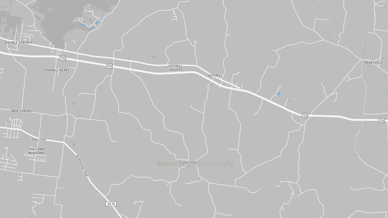 Transit Grade map of Kittrell, TN
