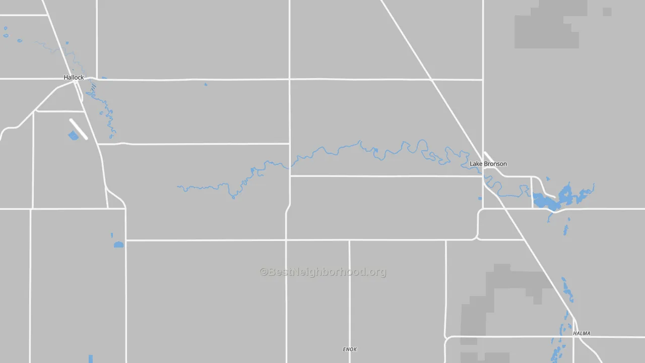 Transit Grade map of Kittson County, MN