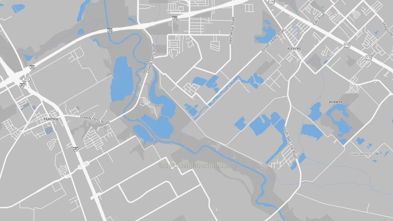 Transit Grade map of Kleberg, TX