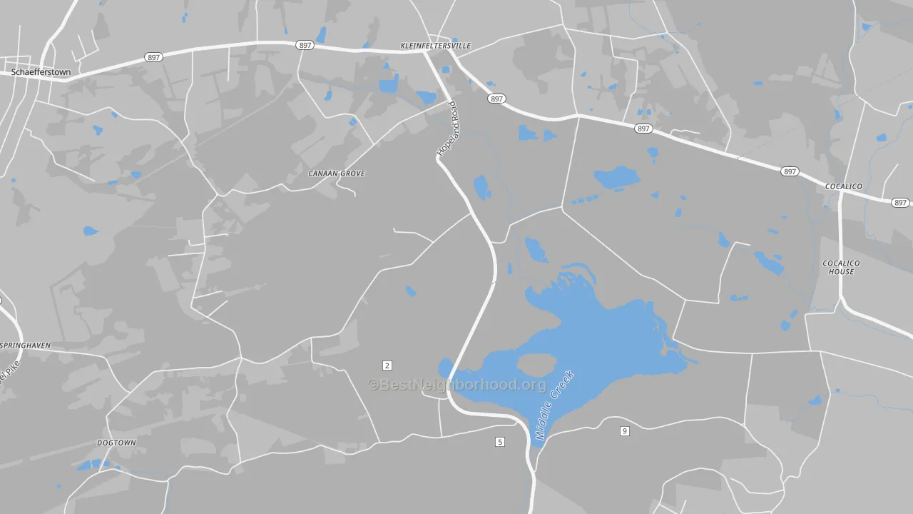 Transit Grade map of Kleinfeltersville, PA