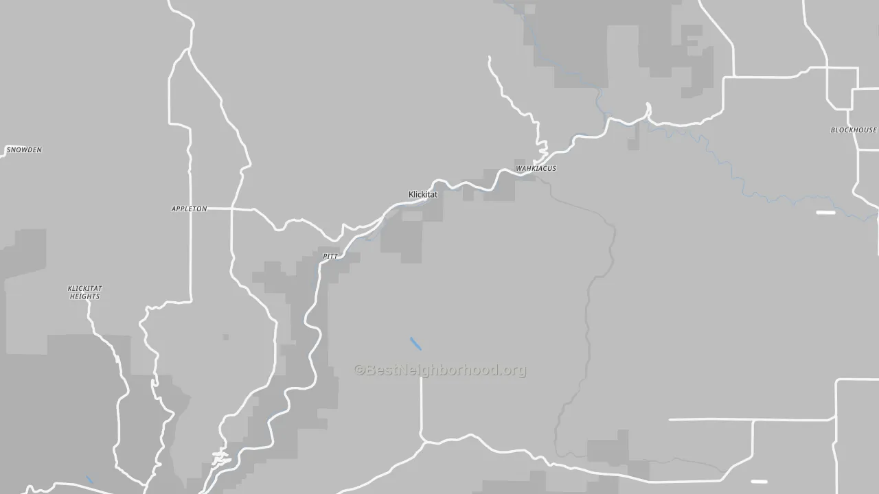 Transit Grade map of Klickitat County, WA