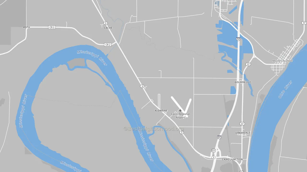 Transit Grade map of Klondike, IL