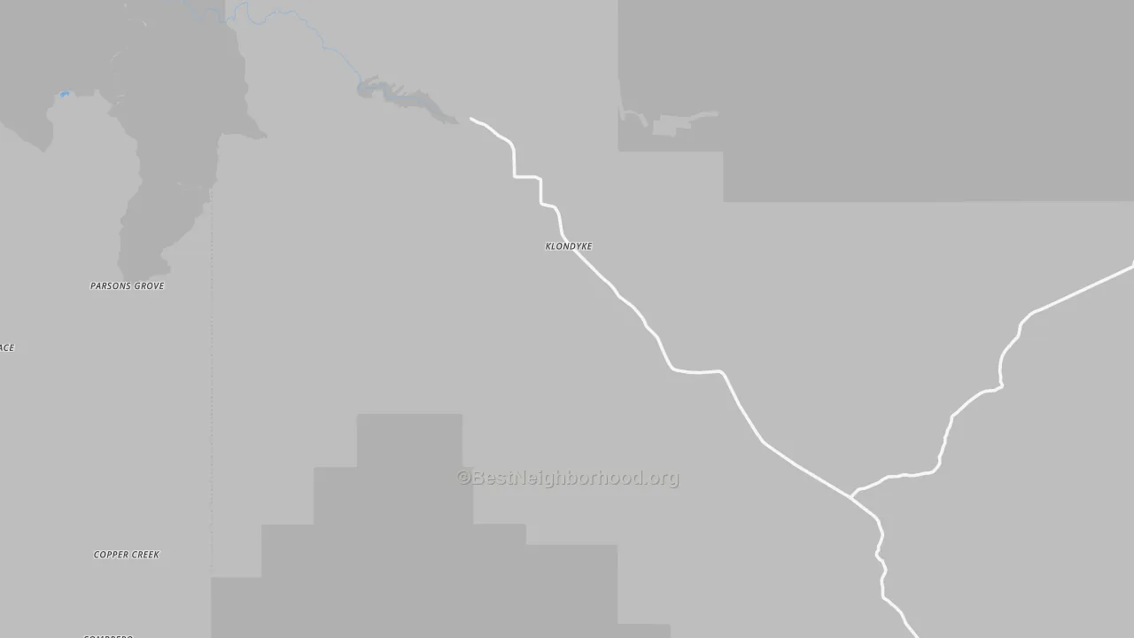 Transit Grade map of Klondyke, AZ