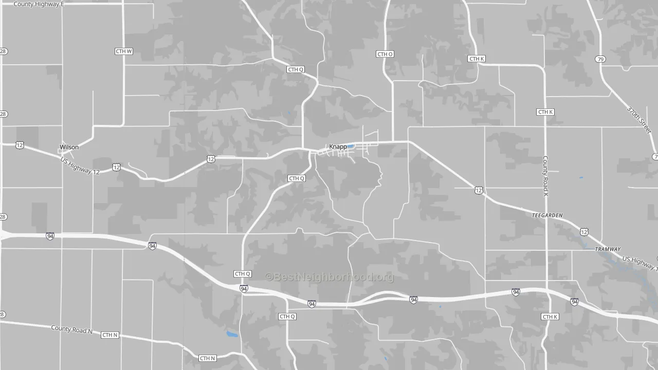 Transit Grade map of Knapp, WI