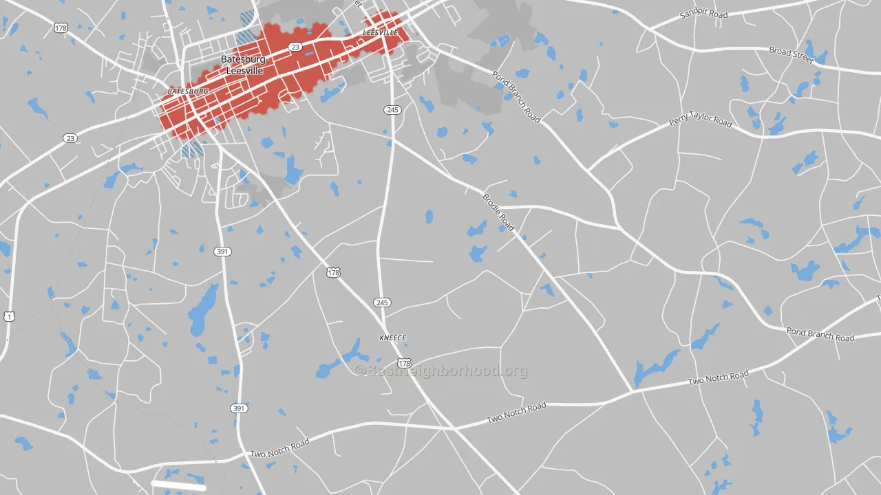 Transit Grade map of Kneece, SC