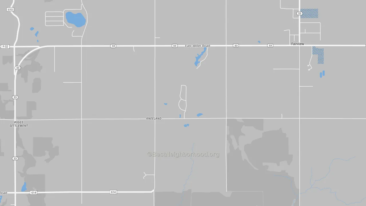 Transit Grade map of Kneeland, MI