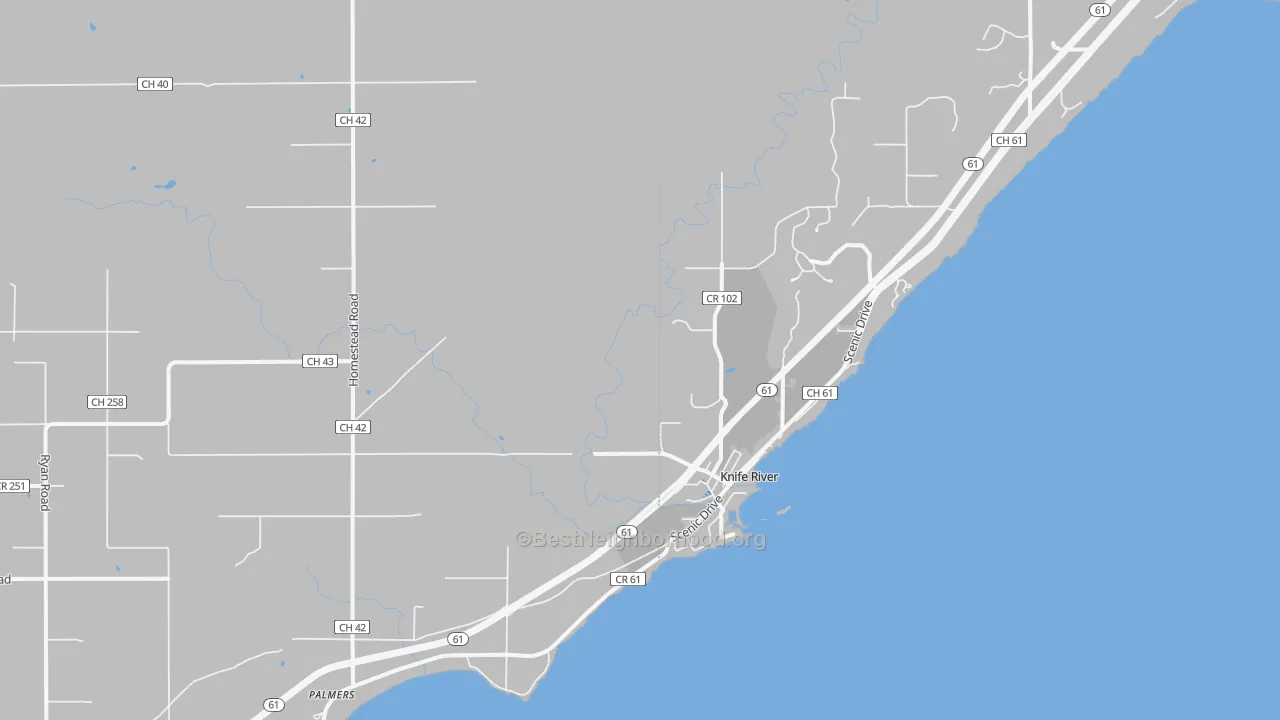 Transit Grade map of Knife River, MN