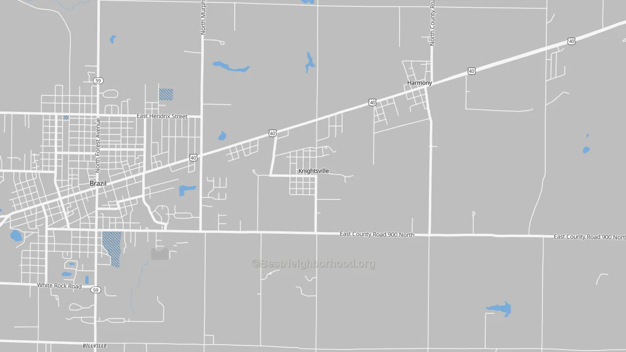 Transit Grade map of Knightsville, IN
