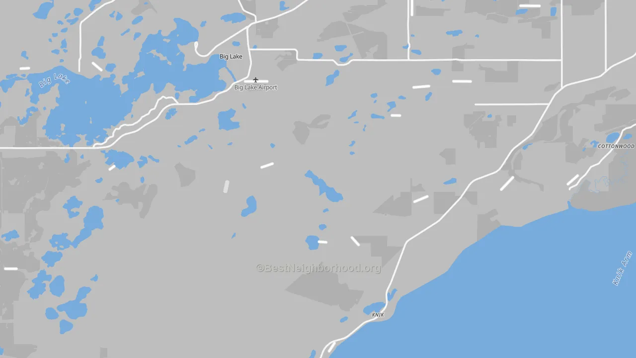 Transit Grade map of Knik, AK
