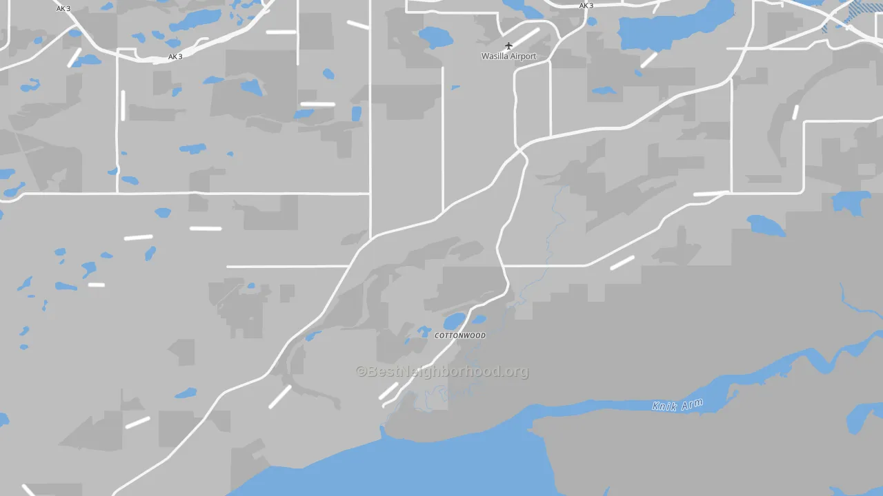 Transit Grade map of Knik-Fairview, AK
