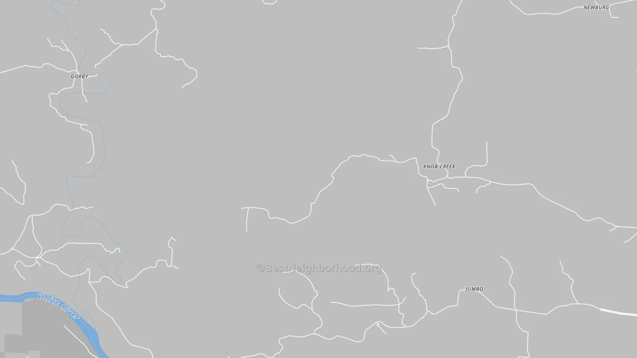 Transit Grade map of Knob Creek, AR