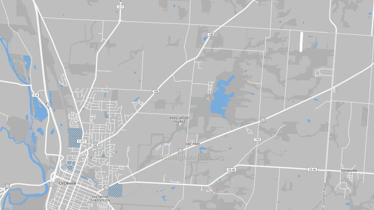 Transit Grade map of Knollwood Village, OH
