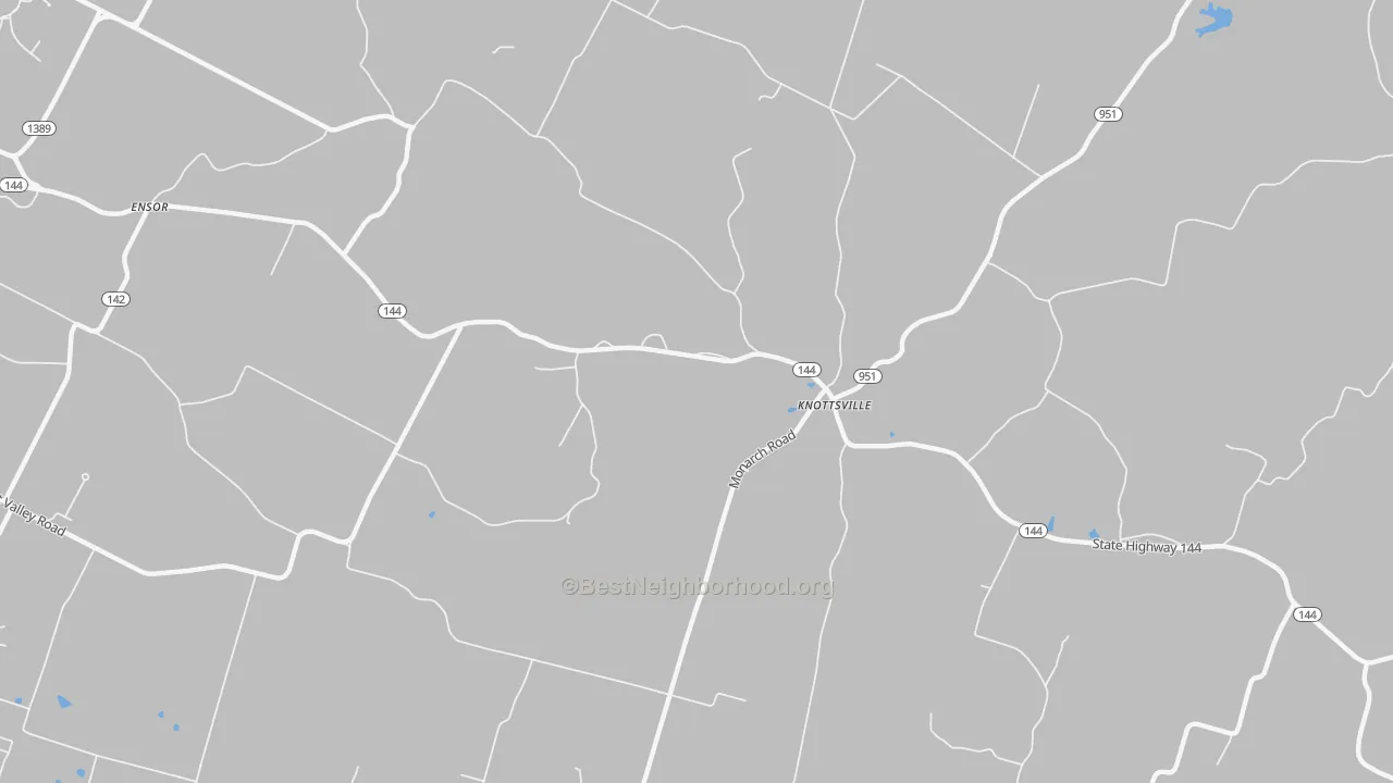 Transit Grade map of Knottsville, KY