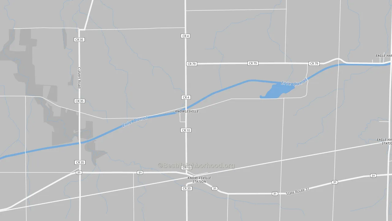 Transit Grade map of Knowlesville, NY