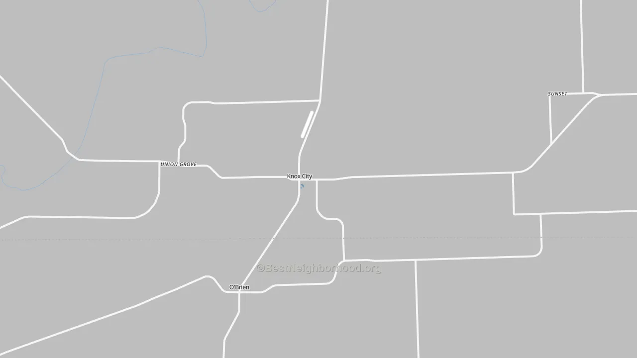 Transit Grade map of Knox City, TX