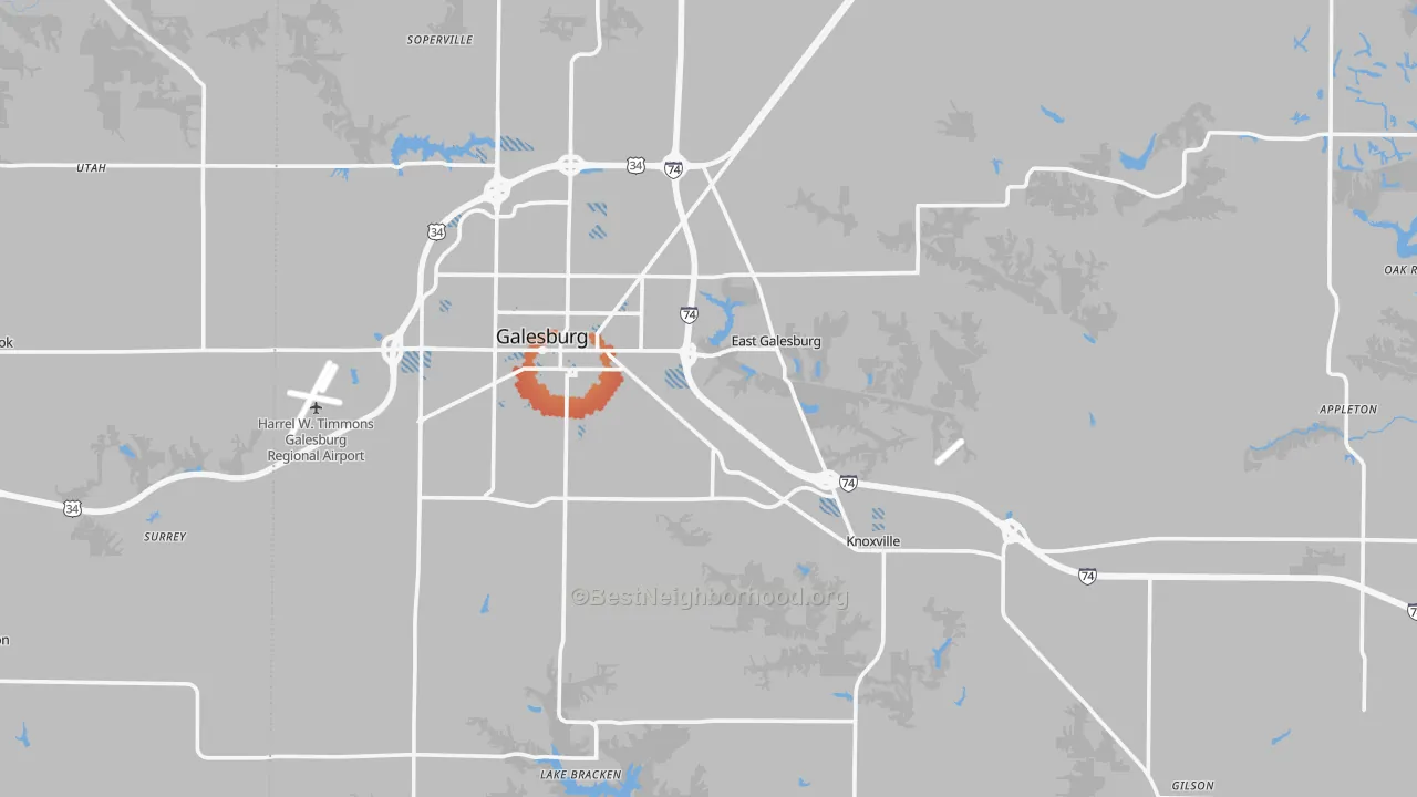 Transit Grade map of Knox County, IL