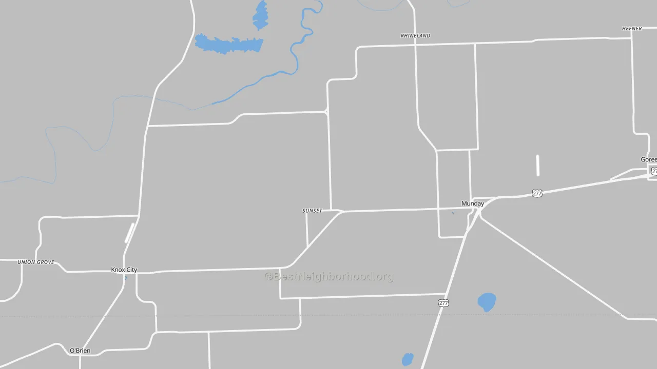Transit Grade map of Knox County, TX