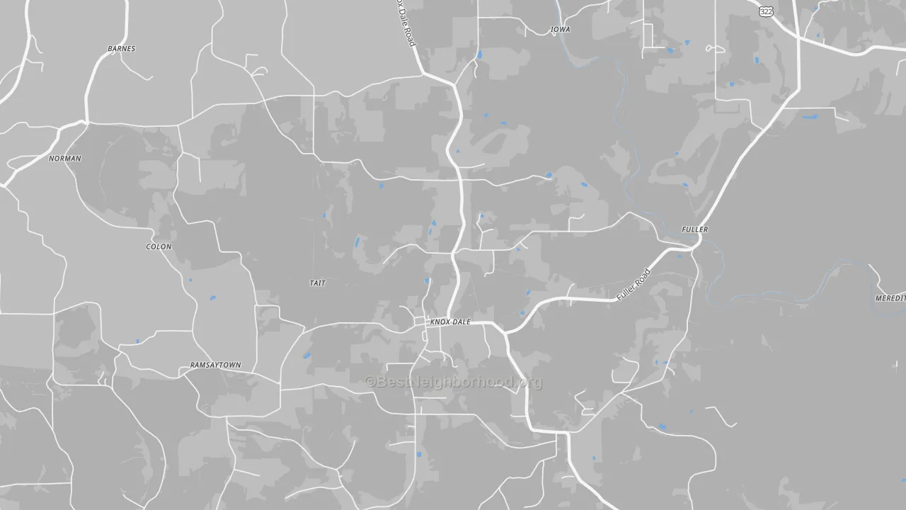Transit Grade map of Knox Dale, PA