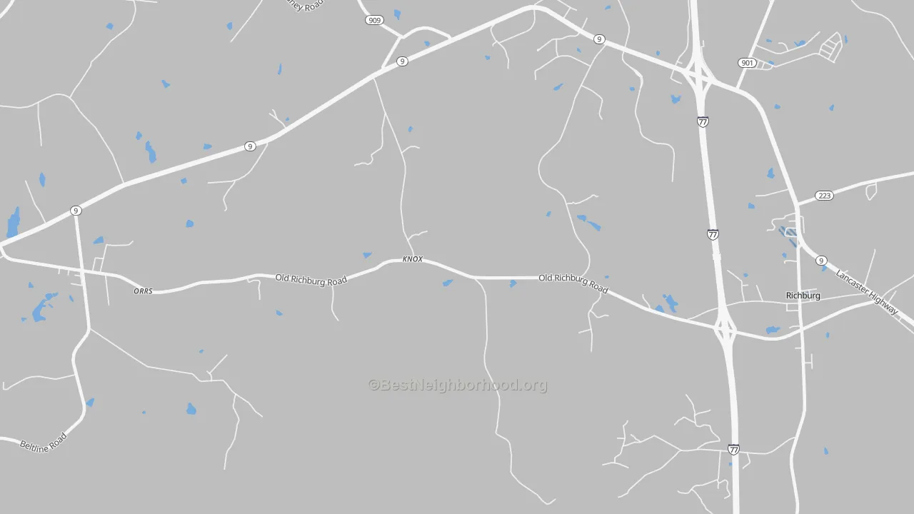 Transit Grade map of Knox, SC