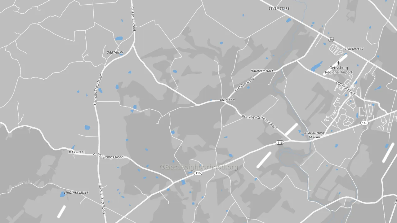 Transit Grade map of Knoxlyn, PA