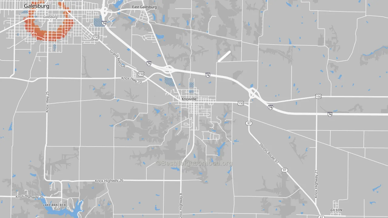 Transit Grade map of Knoxville, IL