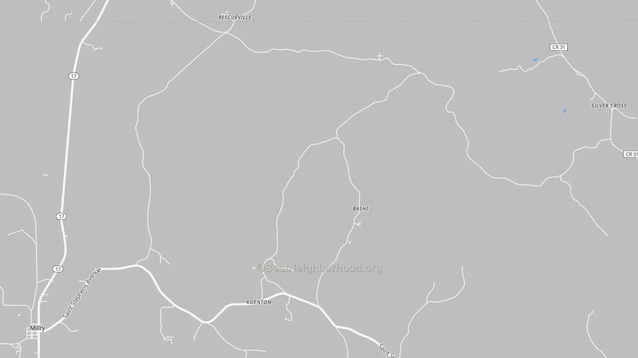 Transit Grade map of Koenton, AL