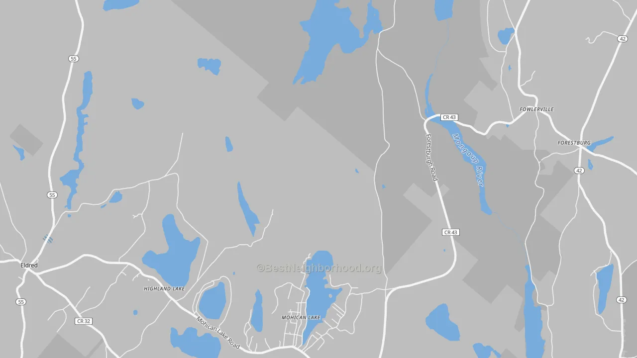 Transit Grade map of Kohlertown, NY