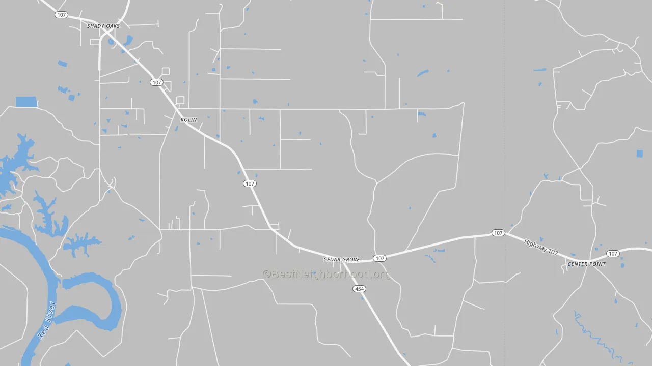 Transit Grade map of Kolin, LA