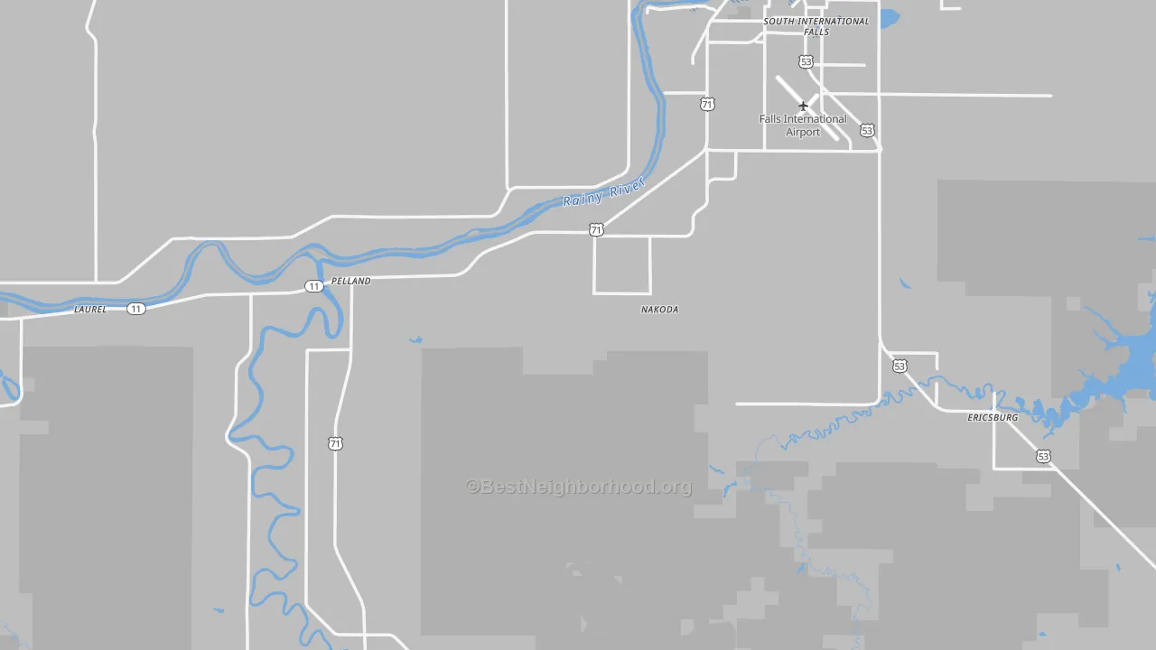 Transit Grade map of Koochiching County, MN