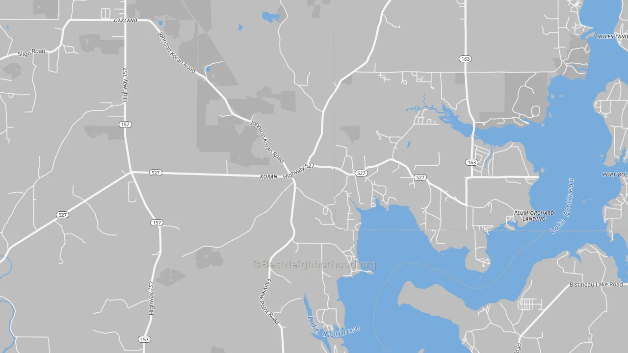 Transit Grade map of Koran, LA