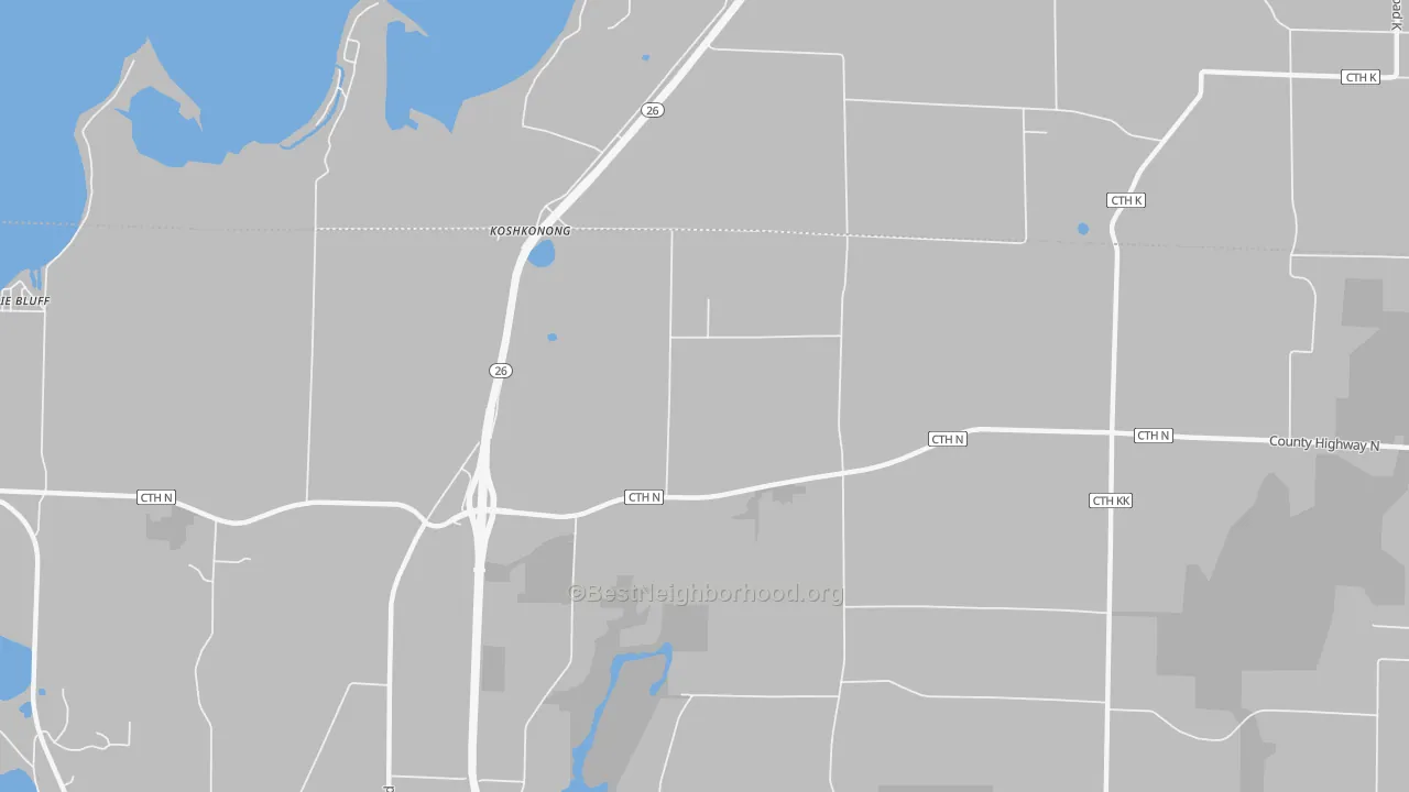 Transit Grade map of Koshkonong, WI