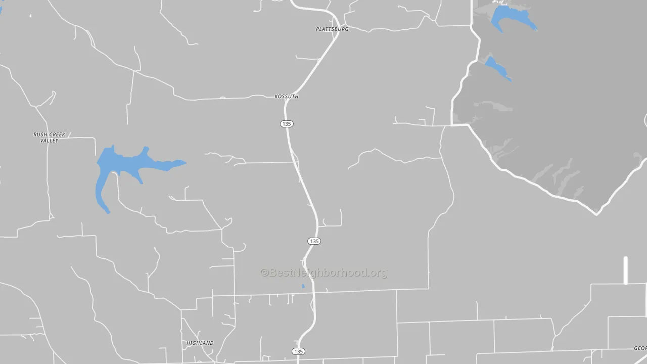 Transit Grade map of Kossuth, IN