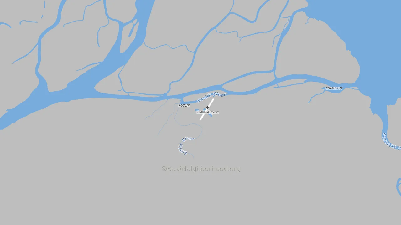 Transit Grade map of Kotlik, AK