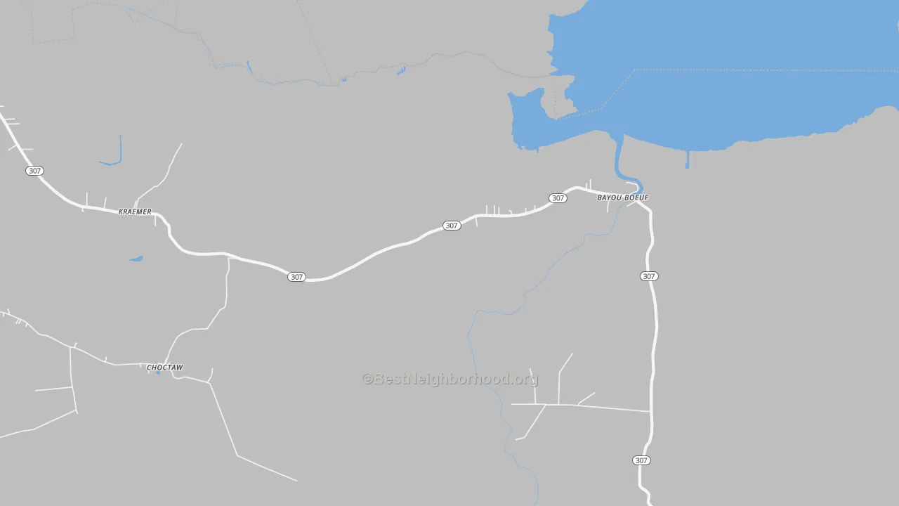 Transit Grade map of Kraemer, LA