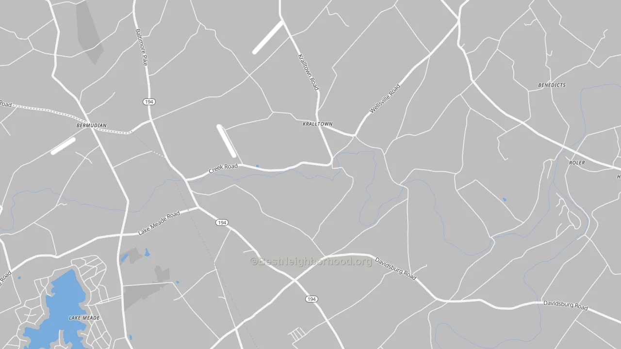 Transit Grade map of Kralltown, PA