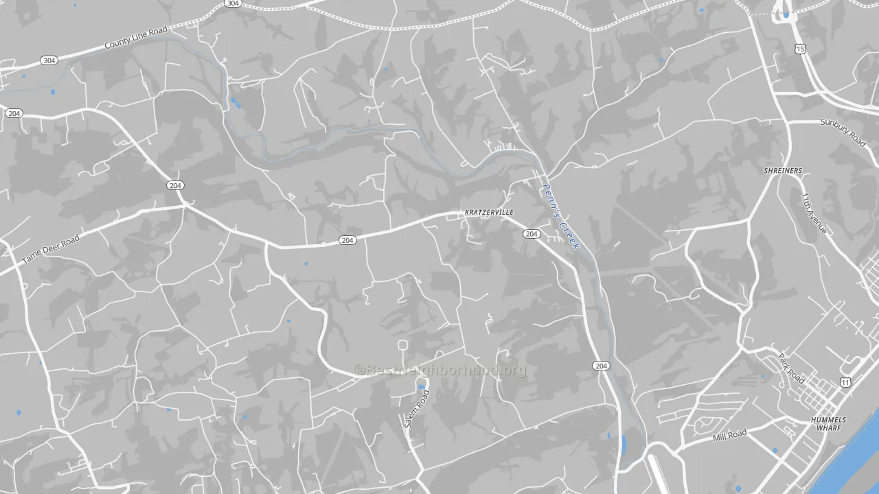 Transit Grade map of Kratzerville, PA
