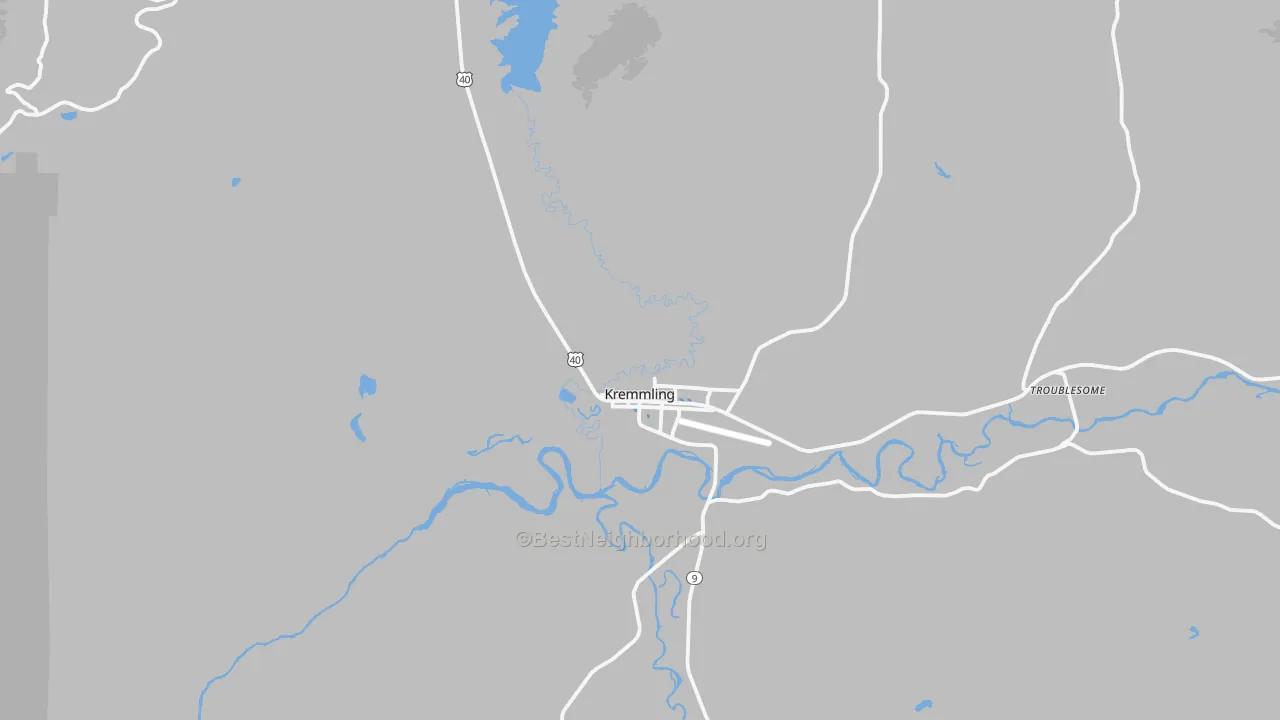 Transit Grade map of Kremmling, CO