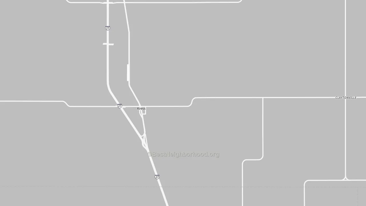 Transit Grade map of Kress, TX